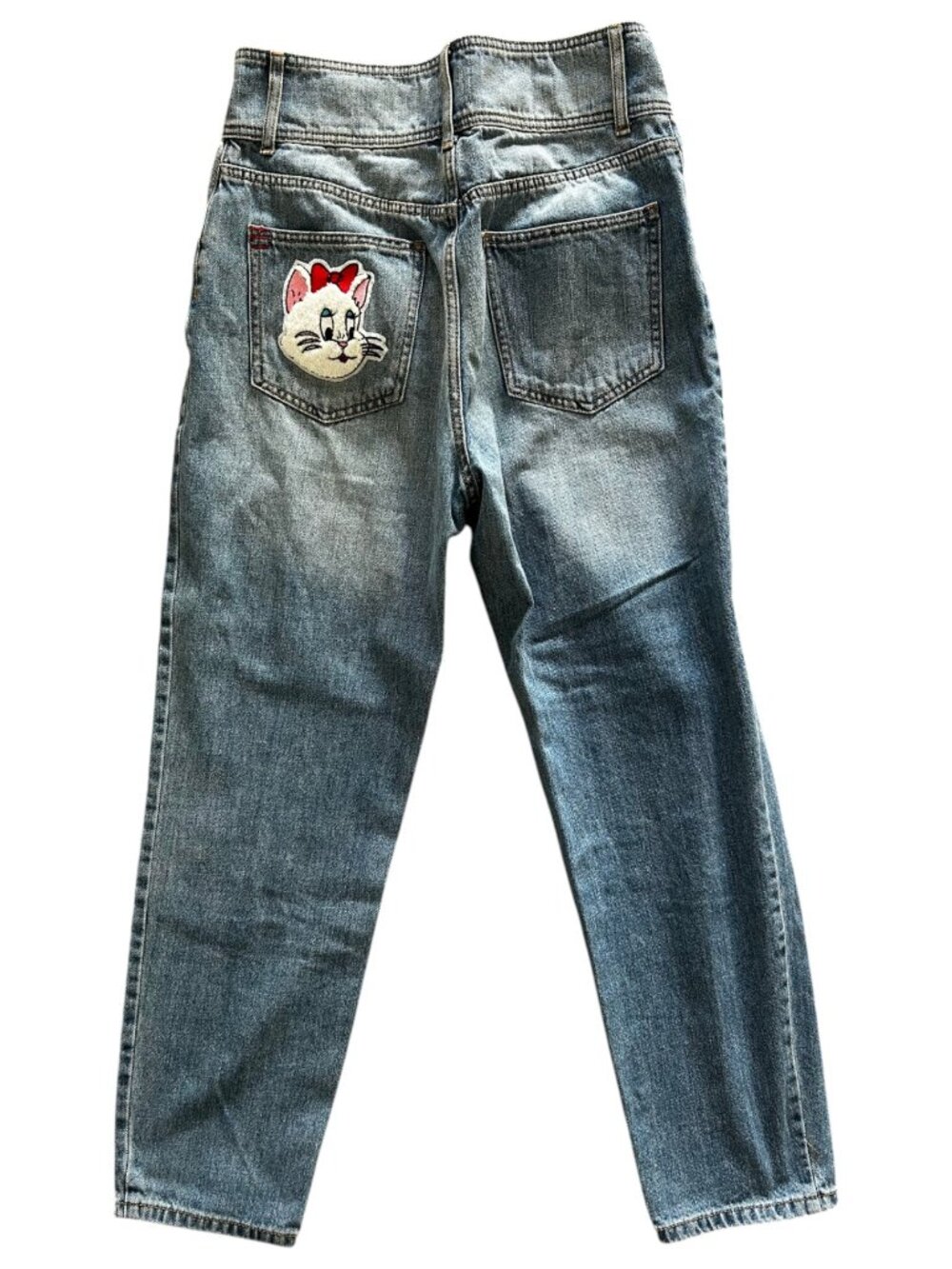 BDG High-Rise Double-Button Straight Leg Jeans